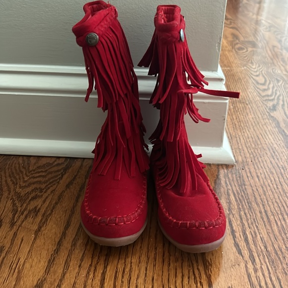 Girls Red Boots - Picture 2 of 2